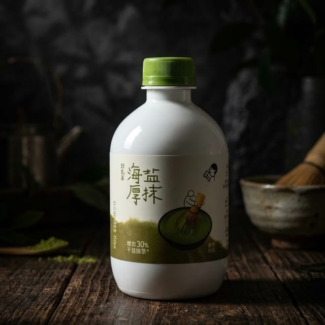 Heytea’s Sea Salt Thick Matcha Milk Tea.