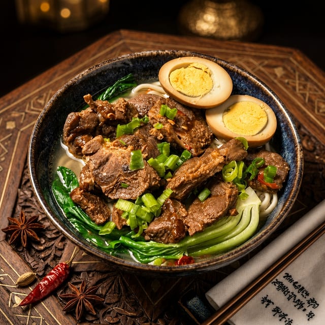 Spicy Beef Noodle Soup.