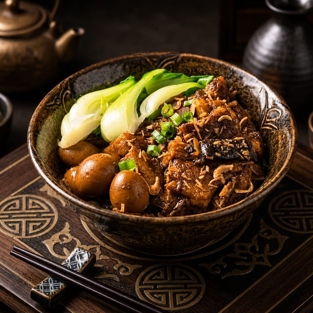 Braised Pork Belly Noodle.