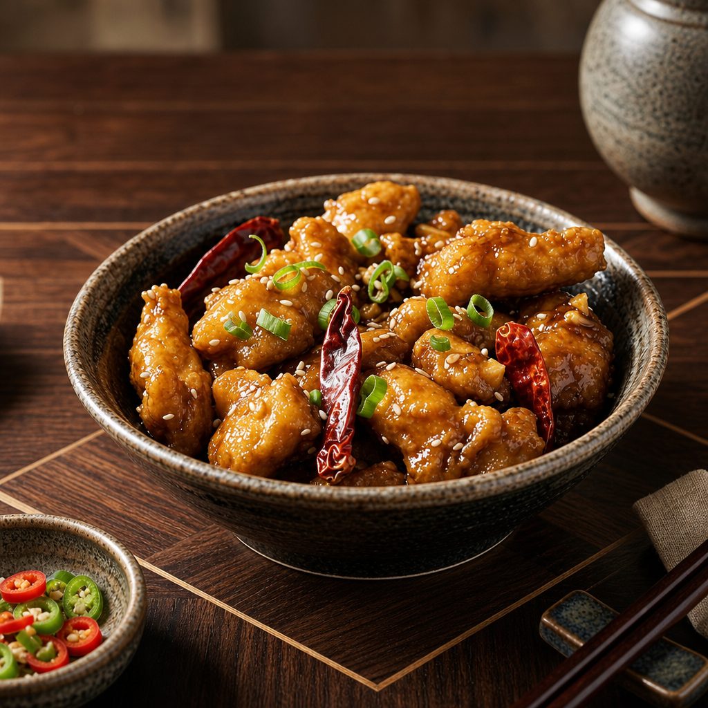 Orange Chicken Rice Bowl.