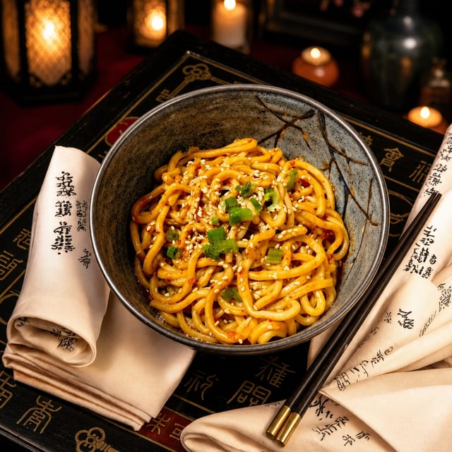 TCG Signature Chili Oil Noodle.