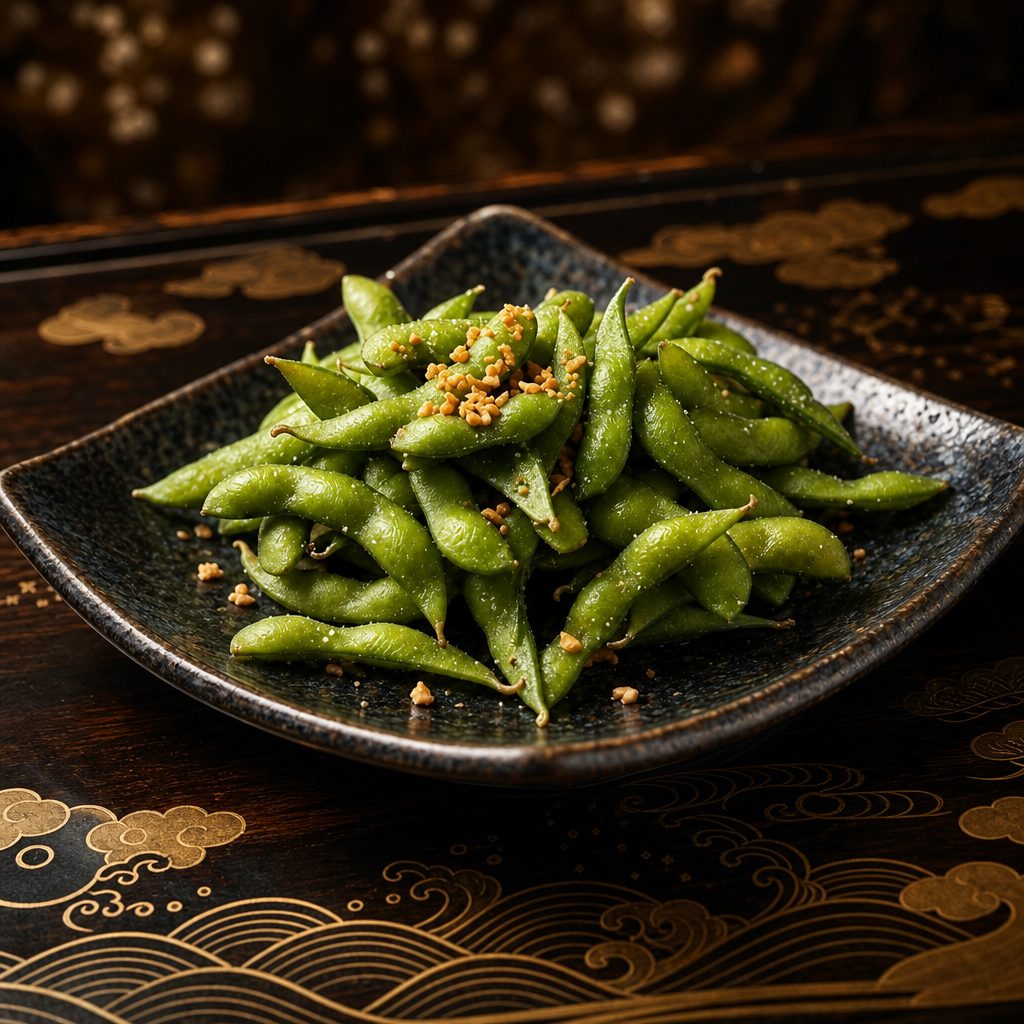 Garlic Edamame.