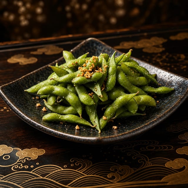 Garlic Edamame.